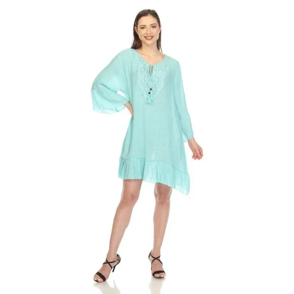 White Mark | Swim | Sheer Crochet Knee Length Cover Up Dress | Poshmark